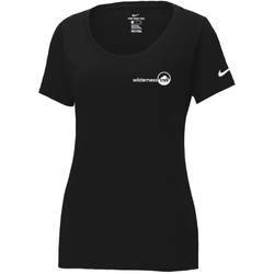 Image of Nike Ladies Dri-FIT Cotton/Poly Scoop Neck Tee