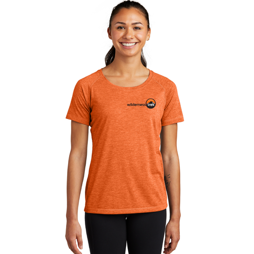 Sport-Tek® Ladies PosiCharge® Tri-Blend Wicking Scoop Neck Raglan Tee image thumbnail