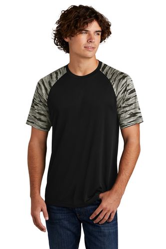 MEN'S Sport-Tek Drift Camo Colorblock Tee - ST376 image thumbnail