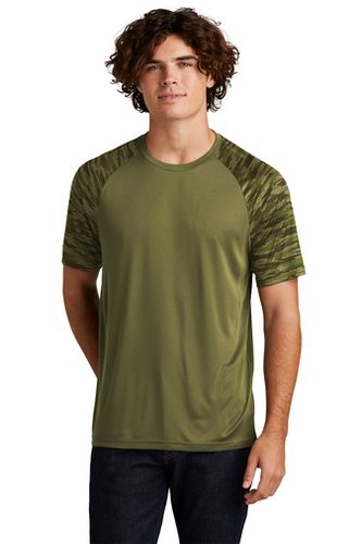 MEN'S Sport-Tek Drift Camo Colorblock Tee - ST376 image thumbnail