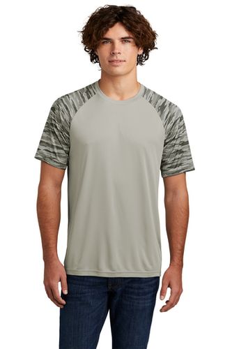 MEN'S Sport-Tek Drift Camo Colorblock Tee - ST376 image thumbnail