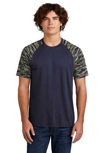 MEN'S Sport-Tek Drift Camo Colorblock Tee - ST376 image thumbnail