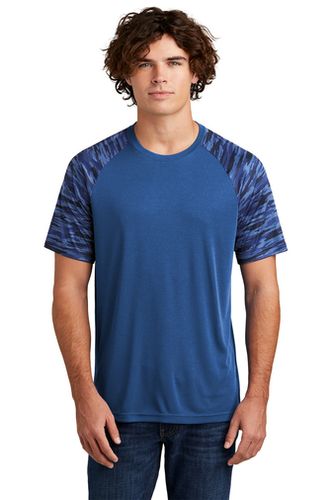 MEN'S Sport-Tek Drift Camo Colorblock Tee - ST376 image thumbnail