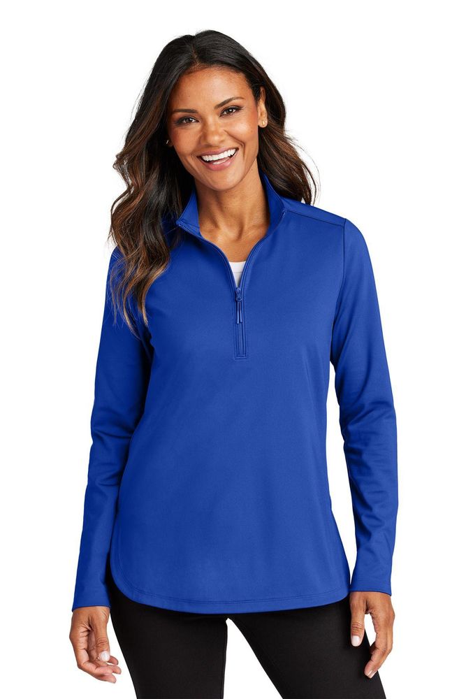 LADIES Port Authority C-FREE Double Knit 1/4 Zip - LK880 primary image