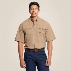 Image of MEN'S Ariat Rebar Made Tough VentTEK DuraStretch Work Shirt - 10025384 LC