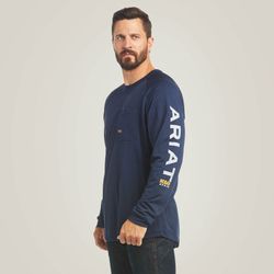 Image of MEN'S Ariat Rebar Heat Fighter Long Sleeve Tee - 10031032 RC