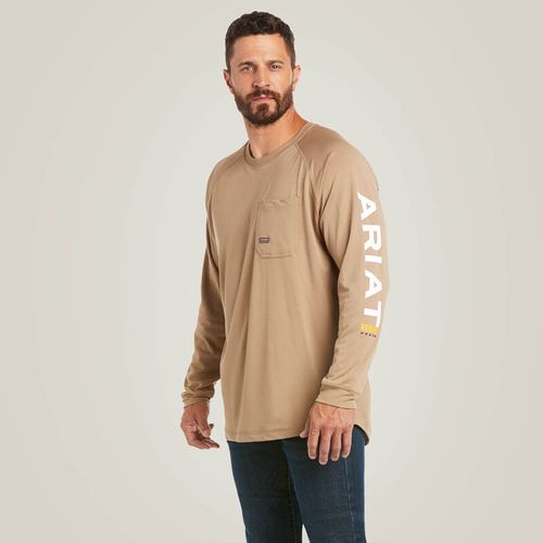 MEN'S Ariat Rebar Heat Fighter Long Sleeve Tee - 10031030 RC image thumbnail