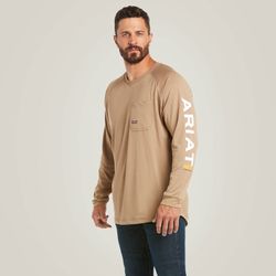 Image of MEN'S Ariat Rebar Heat Fighter Long Sleeve Tee - 10031030 RC