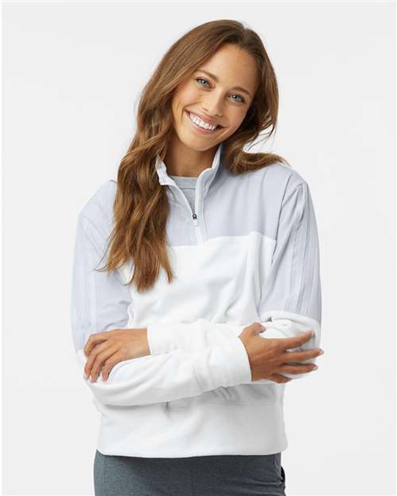 LADIES Adidas Fleece 1/4 Zip - A601 primary image