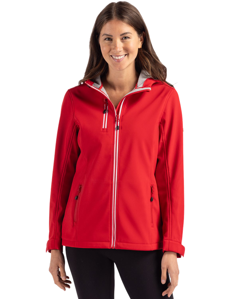 LADIES Clique Telemark Eco Stretch Softshell Hooded Jacket - LQO00061 primary image