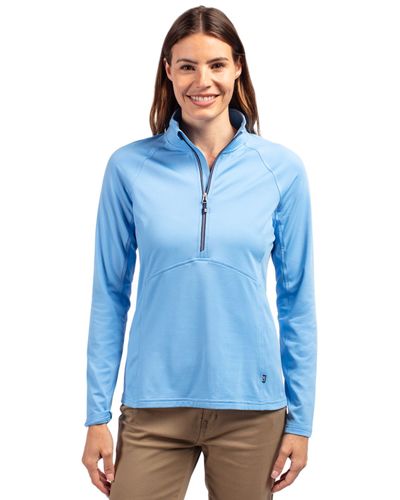 LADIES Cutter & Buck Adapt Eco Knit Stretch Recycled 1/2 Zip - LCK00128 image thumbnail
