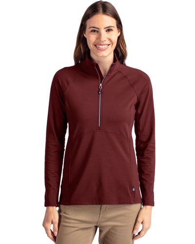 LADIES Cutter & Buck Adapt Eco Knit Stretch Recycled 1/2 Zip - LCK00128 image thumbnail