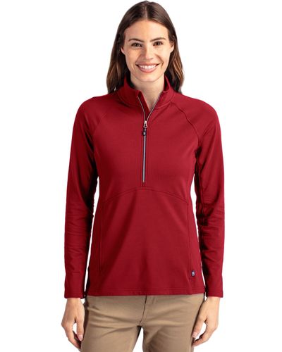 LADIES Cutter & Buck Adapt Eco Knit Stretch Recycled 1/2 Zip - LCK00128 image thumbnail