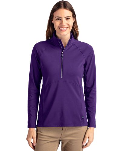 LADIES Cutter & Buck Adapt Eco Knit Stretch Recycled 1/2 Zip - LCK00128 image thumbnail