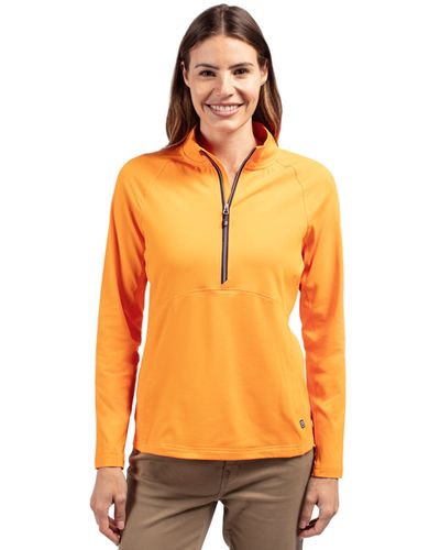 LADIES Cutter & Buck Adapt Eco Knit Stretch Recycled 1/2 Zip - LCK00128 image thumbnail