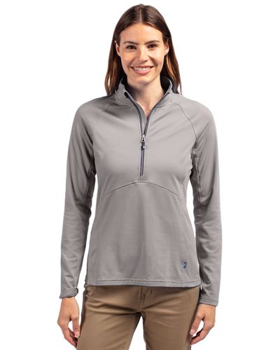 LADIES Cutter & Buck Adapt Eco Knit Stretch Recycled 1/2 Zip - LCK00128 image thumbnail