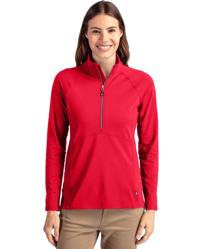 LADIES Cutter & Buck Adapt Eco Knit Stretch Recycled 1/2 Zip - LCK00128 image thumbnail
