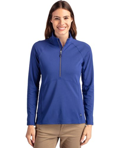 LADIES Cutter & Buck Adapt Eco Knit Stretch Recycled 1/2 Zip - LCK00128 image thumbnail
