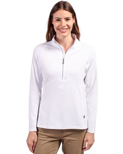 LADIES Cutter & Buck Adapt Eco Knit Stretch Recycled 1/2 Zip - LCK00128 image thumbnail