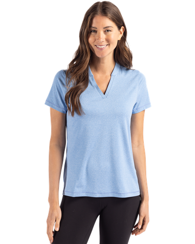 LADIES Cutter & Buck Forge Heathered Stretch Blade Top - LCK00153 image thumbnail