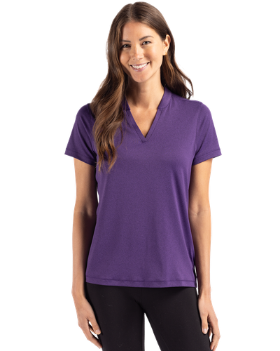 LADIES Cutter & Buck Forge Heathered Stretch Blade Top - LCK00153 image thumbnail