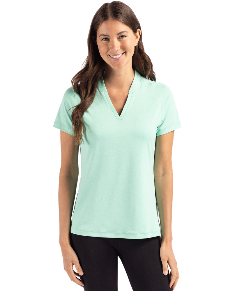 LADIES Cutter & Buck Forge Heathered Stretch Blade Top - LCK00153 primary image