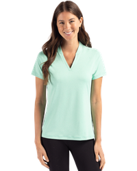 Image of LADIES Cutter & Buck Forge Heathered Stretch Blade Top - LCK00153