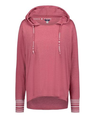 LADIES MV Sport Heathered Jersey Hooded Tunic - W19439_front image thumbnail