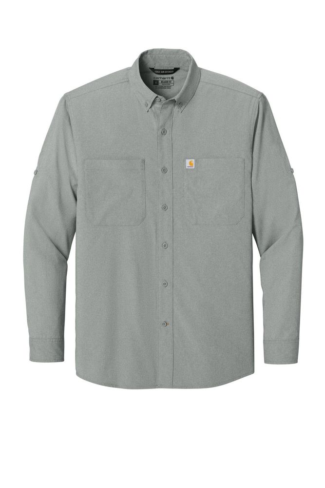MEN'S Carhartt Force Sun Defender Long Sleeve Button Up - CT107106 primary image