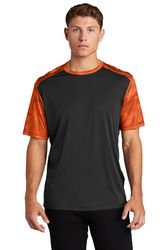 Image of MEN'S Sport-Tek CamoHex Colorblock Tee - ST371 front
