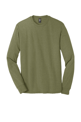 UNISEX District Made Perfect Tri Long Sleeve Tee - DM132 front image thumbnail