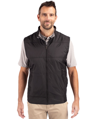 MEN'S BIG & TALL Cutter & Buck Stealth Hybrid Quilted Windbreaker Vest - BCC00008 image thumbnail