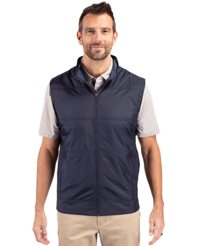 MEN'S BIG & TALL Cutter & Buck Stealth Hybrid Quilted Windbreaker Vest - BCC00008 image thumbnail