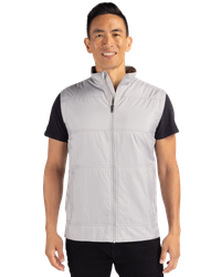 Image of MEN'S BIG & TALL Cutter & Buck Stealth Hybrid Quilted Windbreaker Vest - BCC00008