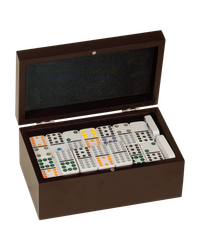 Image of Rosewood Finish Double Twelves Dominos Set - DOM01