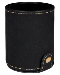 Image of Black Leatherette Dice Cup with 5 Dice - GFT1018