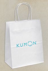 Image of White Mini Kraft Paper Gift Bag