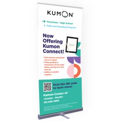 Image of Kumon Connect 33.5" Economy Plus Retractor Replacement Banner