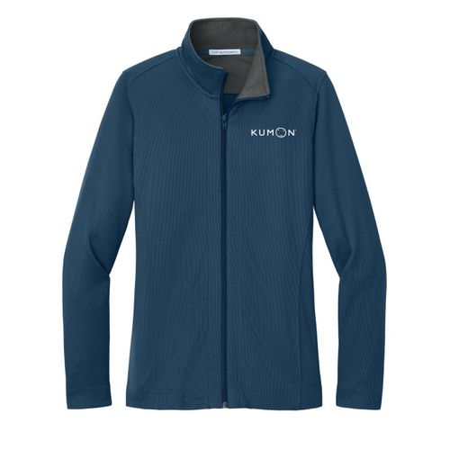 Ladies Vertical Texture Full-Zip Jacket image thumbnail