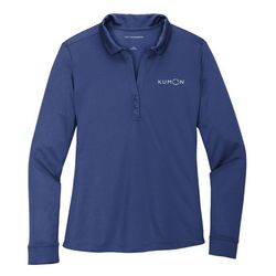 Image of Ladies Long Sleeve Silk Touch Performance Polo