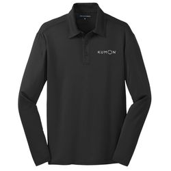 Image of Mens Long Sleeve Silk Touch Polo
