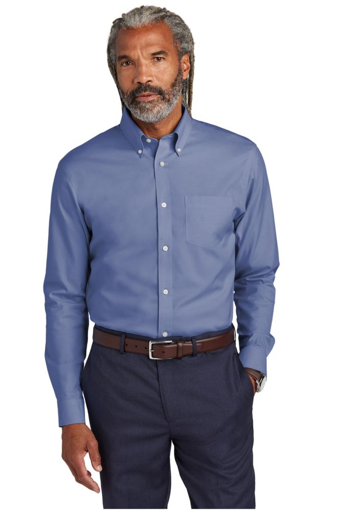 Brooks Brothers Wrinkle-Free Stretch Pinpoint Shirt BB18000 primary image
