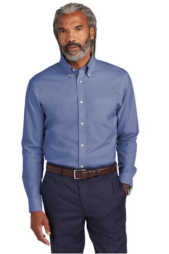 Brooks Brothers Wrinkle-Free Stretch Pinpoint Shirt BB18000 image thumbnail