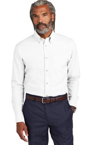 Brooks Brothers Wrinkle-Free Stretch Pinpoint Shirt BB18000 image thumbnail