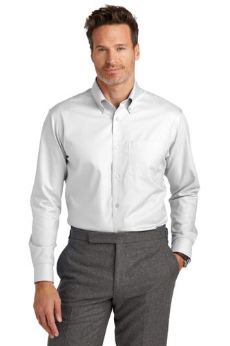 Brooks Brothers Wrinkle-Free Stretch Nailhead Shirt BB18002 image thumbnail