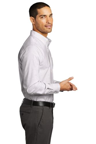 Port Authority SuperPro Oxford Stripe Shirt. W657 image thumbnail Port Authority SuperPro Oxford Stripe Shirt. W657 image thumbnail