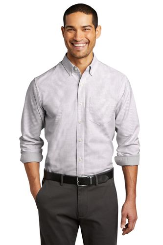 Port Authority SuperPro Oxford Stripe Shirt. W657 image thumbnail Port Authority SuperPro Oxford Stripe Shirt. W657 image thumbnail