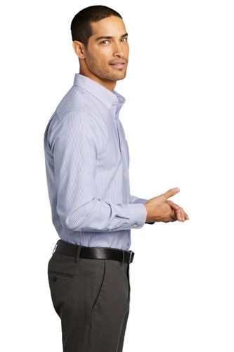 Port Authority SuperPro Oxford Stripe Shirt. W657 image thumbnail Port Authority SuperPro Oxford Stripe Shirt. W657 image thumbnail