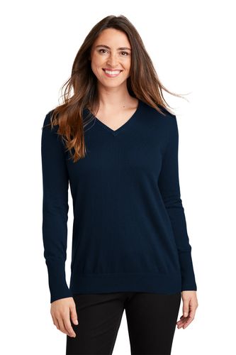 Port Authority® Ladies V-Neck Sweater image thumbnail Port Authority® Ladies V-Neck Sweater image thumbnail