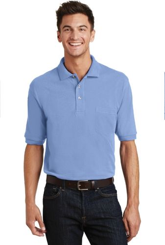 Port Authority Heavyweight Cotton Pique Polo with Pocket. K420P image thumbnail Port Authority Heavyweight Cotton Pique Polo with Pocket. K420P image thumbnail